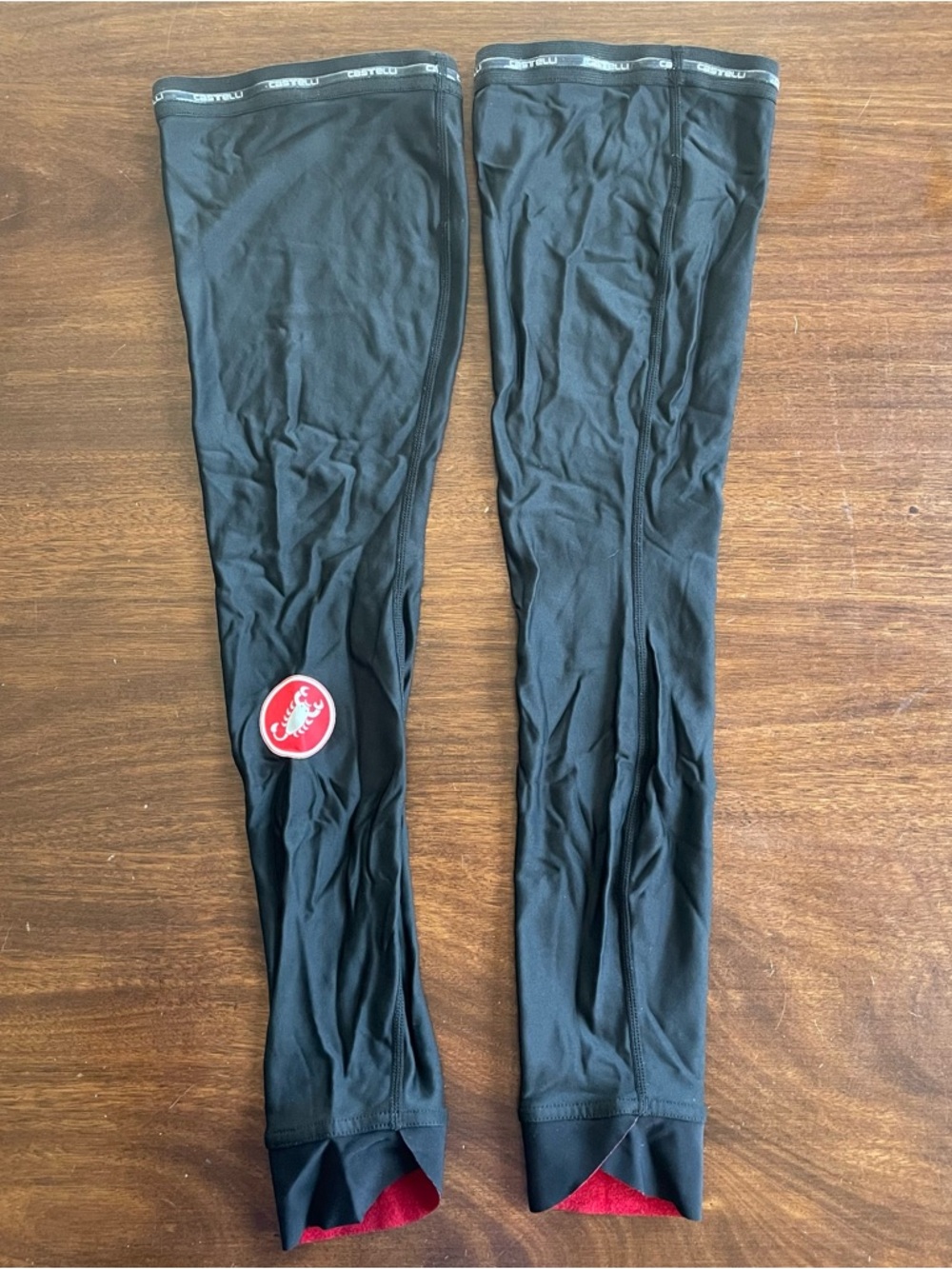 CASTELLI Men’s Black Leg Warmer Sleeves size Medium